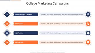 College Marketing Campaigns In Powerpoint And Google Slides Cpb