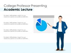 College Professor Presenting Academic Lecture