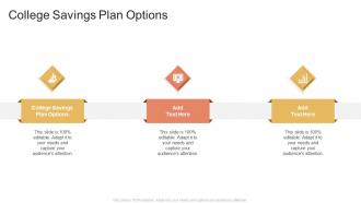 College Savings Plan Options In Powerpoint And Google Slides Cpb