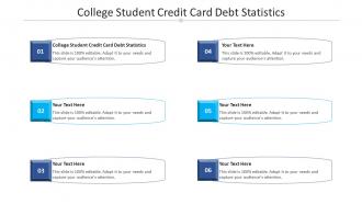 College student credit card debt statistics ppt powerpoint deck cpb
