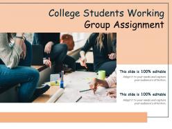 College students working group assignment