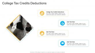 College Tax Credits Deductions In Powerpoint And Google Slides Cpb