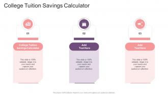 College Tuition Savings Calculator In Powerpoint And Google Slides Cpb