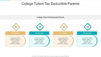 College Tuition Tax Deductible Parents In Powerpoint And Google Slides Cpb