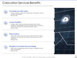 Colocation Services Benefits Ppt Powerpoint Presentation Professional Icon