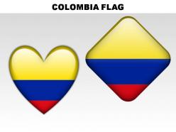 Colombia country powerpoint flags
