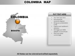 Colombia country powerpoint maps