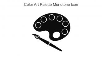 Color Art Palette Monotone Icon In Powerpoint Pptx Png And Editable Eps Format