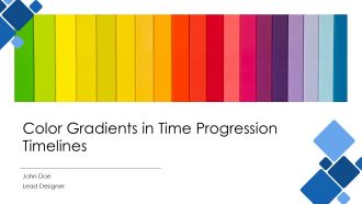 Color Gradients In Time Progression Timelines PPT PowerPoint AT