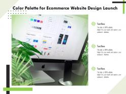 Color Palette For Ecommerce Website Design Launch