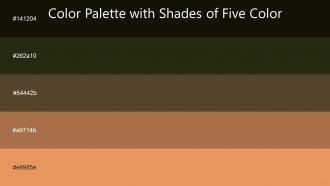 Color Palette With Five Shade Acadia Mikado Millbrook Santa Fe Porsche