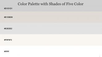 Color Palette With Five Shade Alto Westar Mercury Spring Wood White