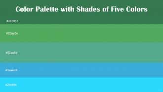 Color Palette With Five Shade Amazon Fruit Salad Silver Tree Scooter Cyan Aqua