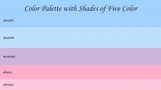 Color Palette With Five Shade Anakiwa French Pass Prelude Carnation Pink Pastel Pink