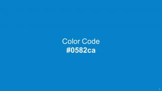 Color Palette With Five Shade Azure Radiance Lochmara Bahama Blue Prussian Blue Black Pearl