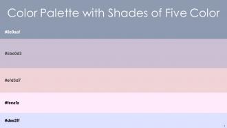 Color Palette With Five Shade Bali Hai Chatelle Vanilla Ice Remy Fog
