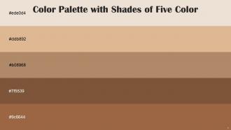 Color Palette With Five Shade Bizarre Brandy Teak Ironstone Cape Palliser