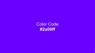Color Palette With Five Shade Blue Electric Violet Electric Violet Electric Violet Purple Pizzazz