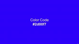 Color Palette With Five Shade Blue Electric Violet Hollywood Cerise Rose
