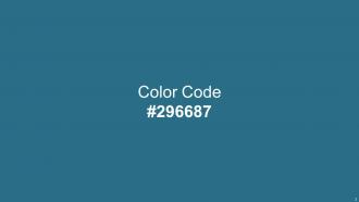 Color Palette With Five Shade Blumine Calypso Catskill White Polar Rock Blue
