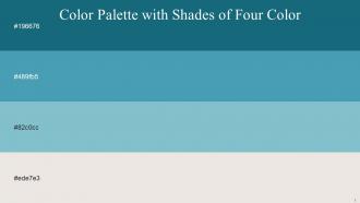 Color Palette With Five Shade Blumine Steel Blue Steel Blue Pampas