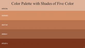 Color Palette With Five Shade Brandy Copperfield Santa Fe Sepia Skin Red Robin