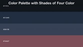 Color Palette With Five Shade Bunker Ebony Clay Oxford Blue Ferra