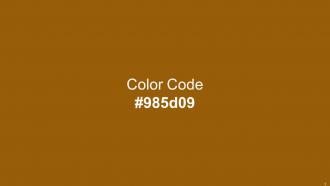 Color Palette With Five Shade Buttercup Rusty Nail Raw Sienna Web Orange Dark Ebony Engaging Pre-designed