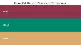 Color Palette With Five Shade Camelot Deep Sea Whiskey