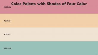 Color Palette With Five Shade Can Can Wheat Parchment Shadow Green