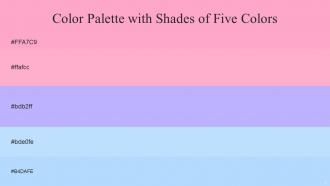 Color Palette With Five Shade Carnation Pink Carnation Pink Melrose French Pass French Pass
