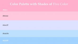 Color Palette With Five Shade Midnight Blue Stratos Black Pearl