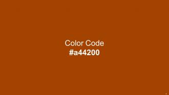 Color Palette With Five Shade Cedar Dark Tan Fire Brandy Punch Aesthatic Impressive