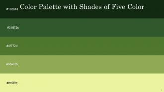Color Palette With Five Shade Celtic Killarney Crete Chelsea Cucumber Sandwisp