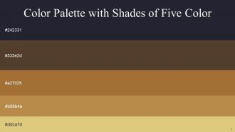 Color Palette With Five Shade Charade Millbrook Copper Driftwood Chenin