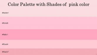 Color Palette With Five Shade Cherub Pink Carnation Pink Pastel Pink Wewak