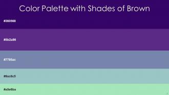 Color Palette With Five Shade Christalle Eminence Wild Blue Yonder Shadow Green Padua