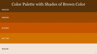 Color Palette With Five Shade Cioccolato Brown Rose Of Sharon Indochine Parchment