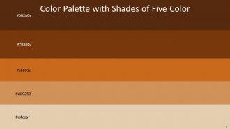 Color Palette With Five Shade Cioccolato Cafe Royale Hot Cinnamon Whiskey Hampton