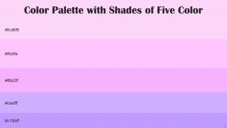 Color Palette With Five Shade Classic Rose Pink Lace Mauve Mauve Mauve