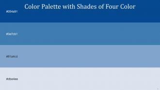 Color Palette With Five Shade Congress Blue Steel Blue Polo Blue Botticelli