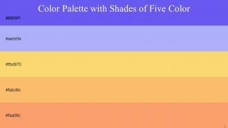 Color Palette With Five Shade Cornflower Blue Perfume Goldenrod Rajah Tan Hide
