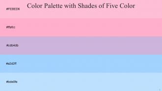 Color Palette With Five Shade Cotton Candy Carnation Pink Prelude Anakiwa French Pass