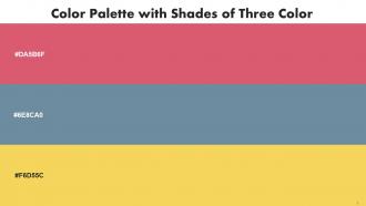 Color Palette With Five Shade Cranberry Bermuda Gray Energy Yellow