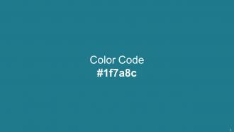 Color Palette With Five Shade Daintree Elm Tropical Blue Catskill White White