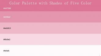 Color Palette With Five Shade Deep Blush Shocking Beauty Bush We Peep Carousel Pink