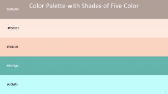 Color Palette With Five Shade Del Rio Cinderella Cinderella Tradewind French Pass