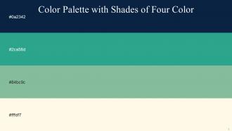 Color Palette With Five Shade Downriver Jungle Green Acapulco Quarter Pearl Lusta