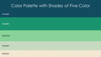 Color Palette With Five Shade Eden Elm Vista Blue Pixie Green Janna