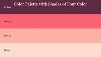 Color Palette With Five Shade Finn Brink Pink Rose Bud Tuft Bush
